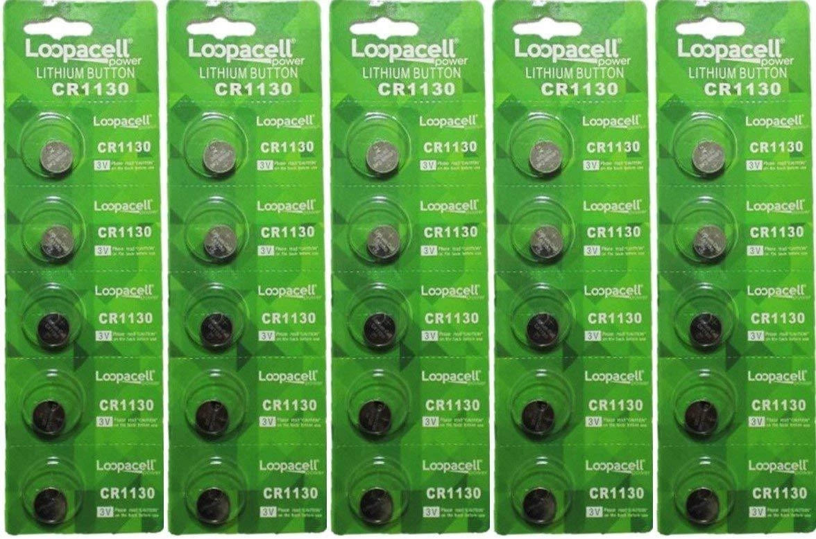 25 piece CR1130 1130 DL1130 BR1130 High Quality 3V Lithium battery Loopacell