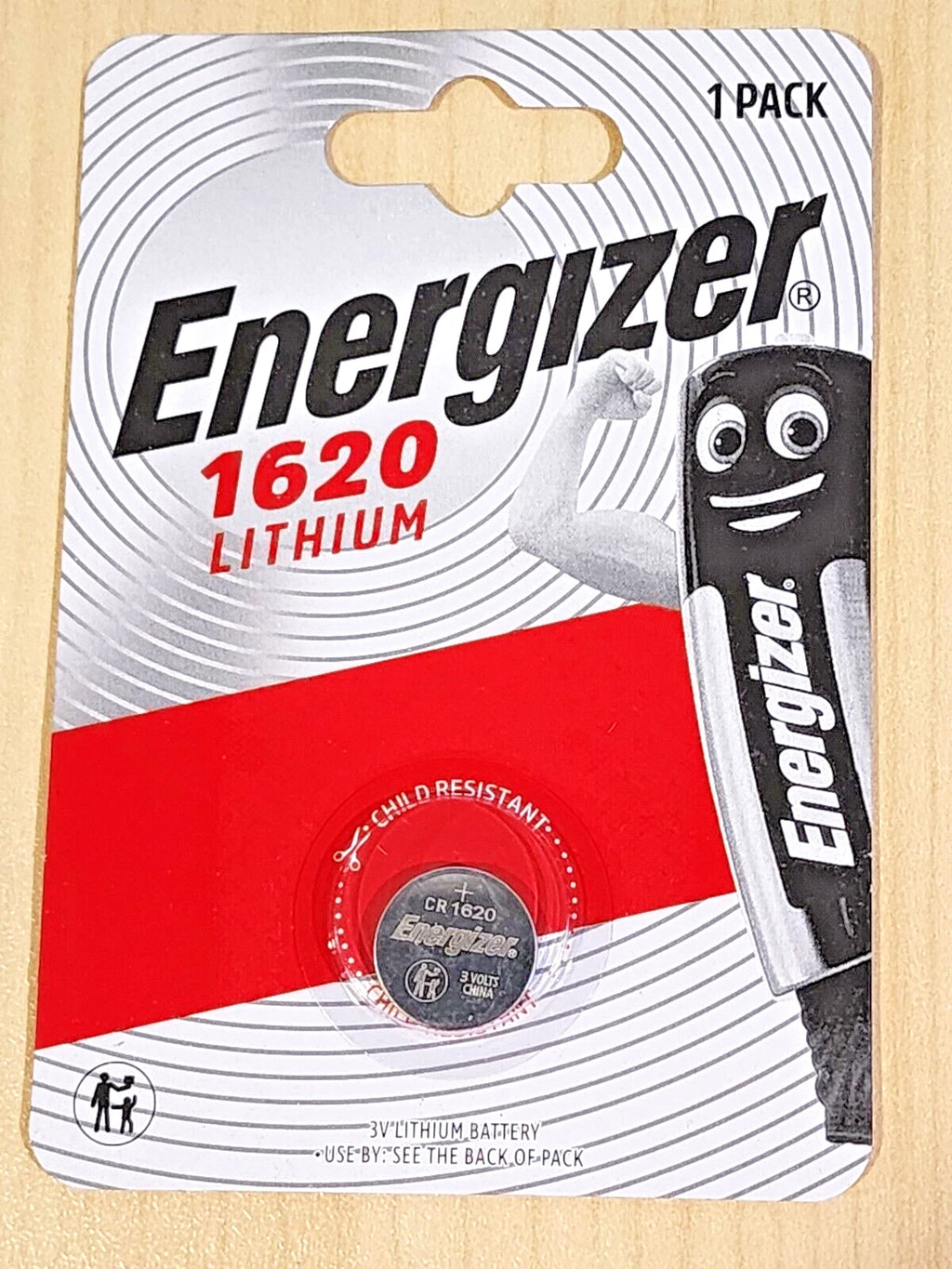 2 x ENERGIZER CR1620 3V Lithium Battery Coin Cell ECR1620 DL1620 EXP. 12/2033