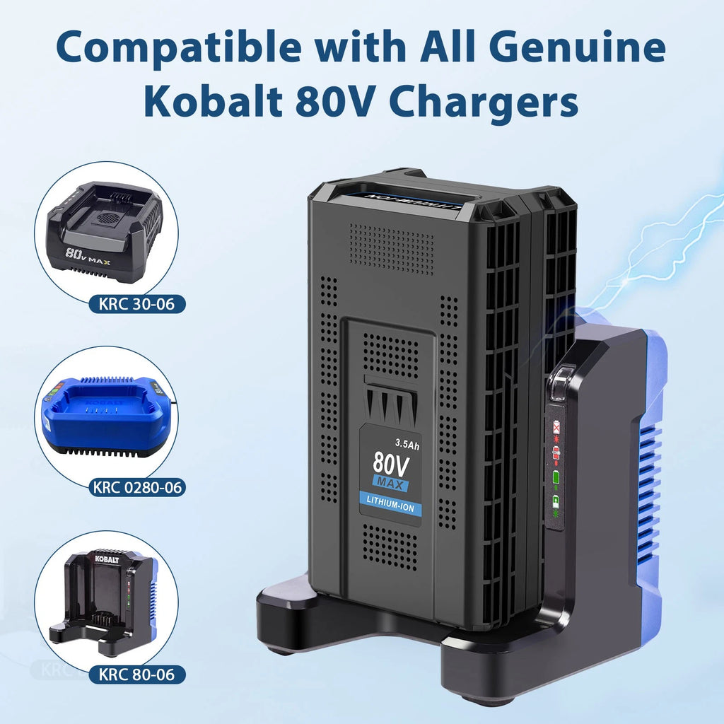 80V 3.5Ah Battery for Kobalt 80 Volt Max KB2580-06 KB3080-06 Replacement Battery