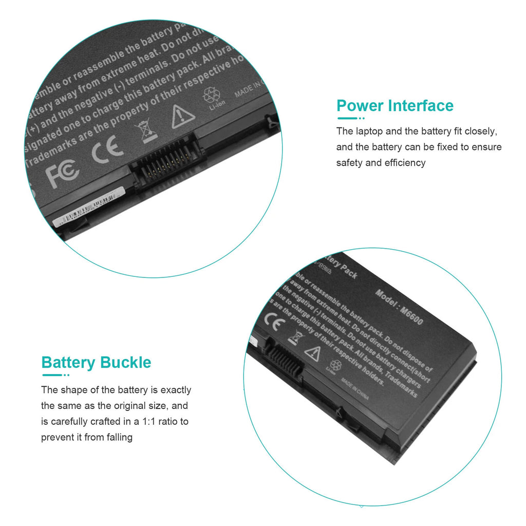 Battery for Dell Precision M4600 M4700 M4800 M6600 M6700 M50 FV993 FAST 7200mAh