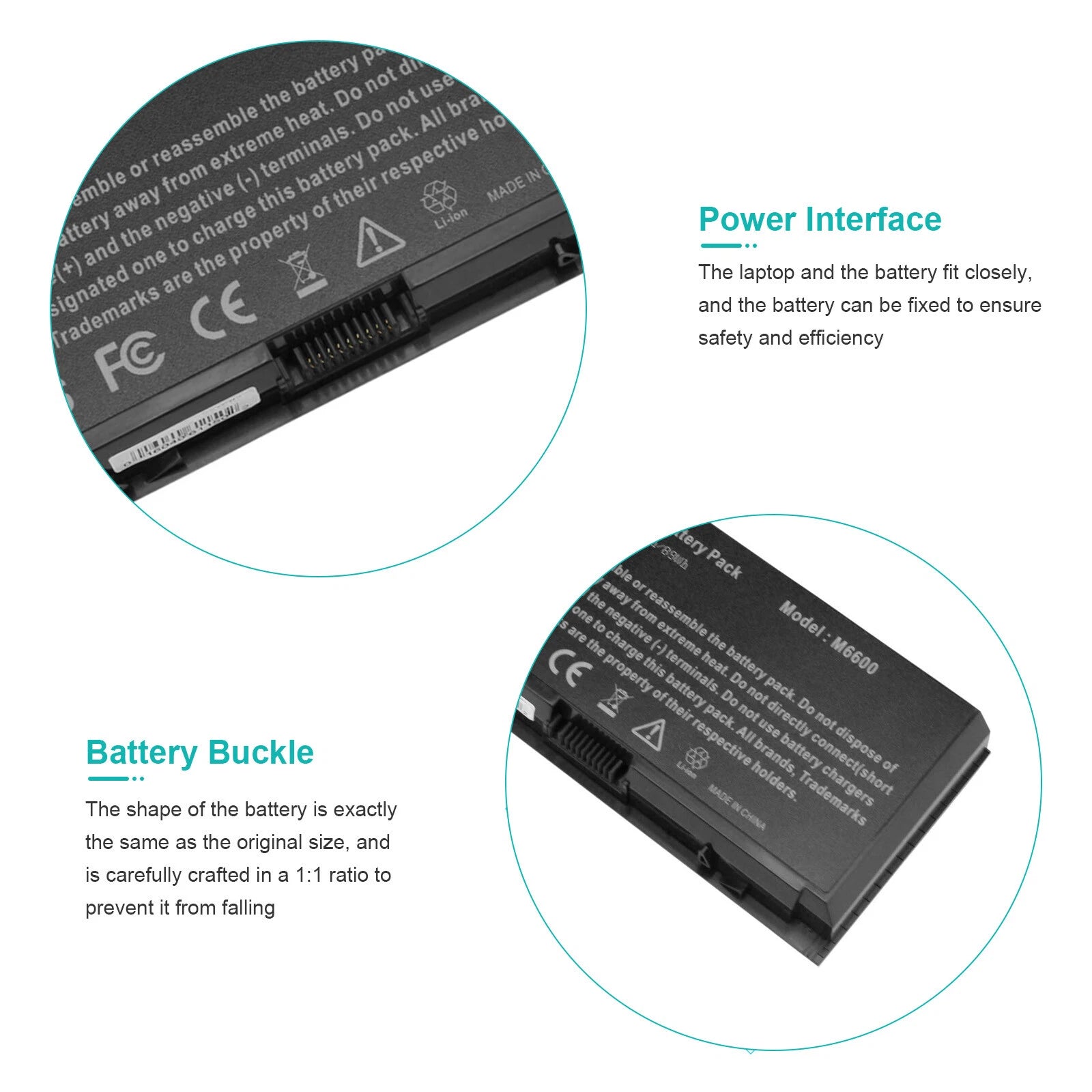Battery for Dell Precision M4600 M4700 M4800 M6600 M6700 M50 FV993 FAST 7200mAh