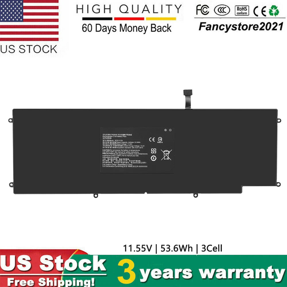 New RC30-0196 RZ09-0196 Battery for Razer Blade Stealth 2016 2017 11.55V 53.6Wh