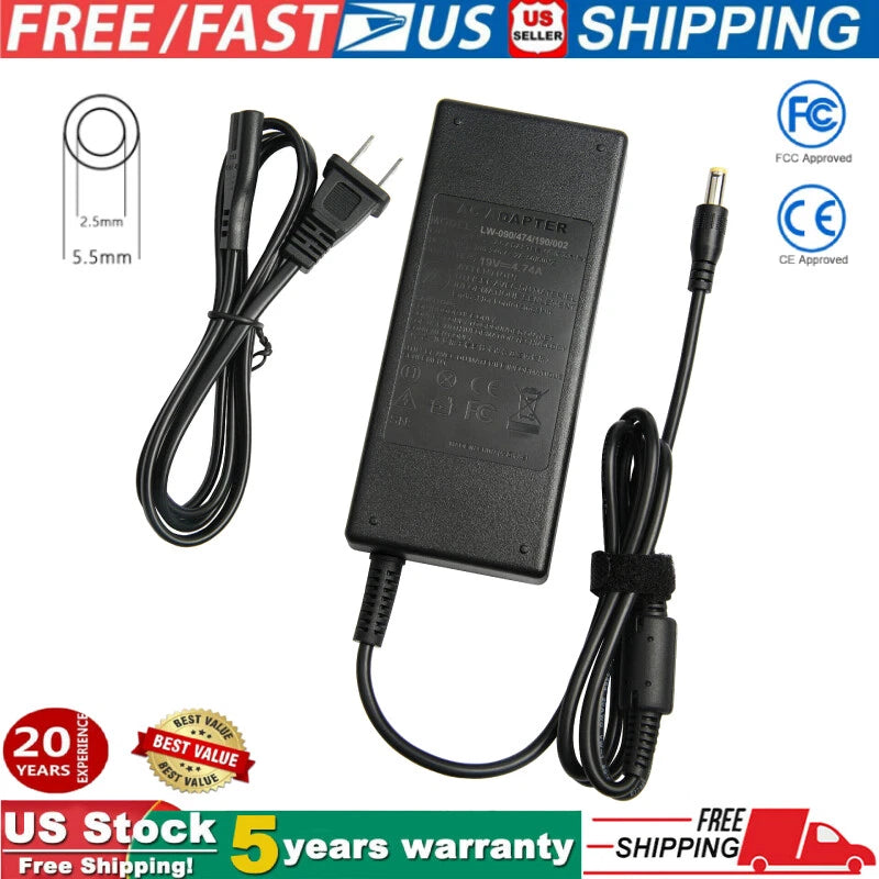 90W AC UL Battery Adapter Charger For Inogen One G3, G4, G5 Power Supply Cord