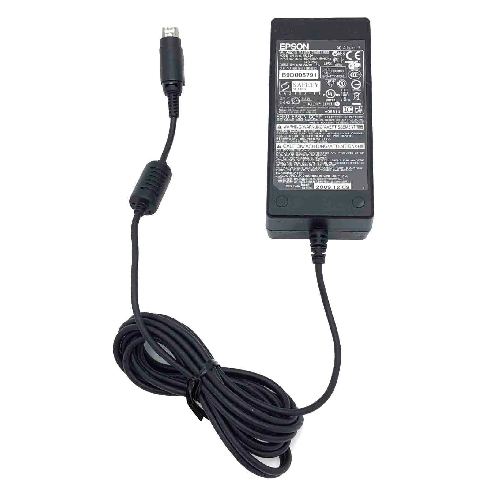 Open Box Epson PS-180 Power Adapter M159B M159A Printers C8255343 TM-T88V M244A
