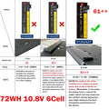 ?61++ Battery For Lenovo ThinkPad T470 T480 T570 T580 01AV492 01AV427 72WH 10.8V