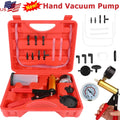 Hand Held Vacuum Pressure Pump Tester Set Brake Fluid Bleeder Bleeding Kit + Box