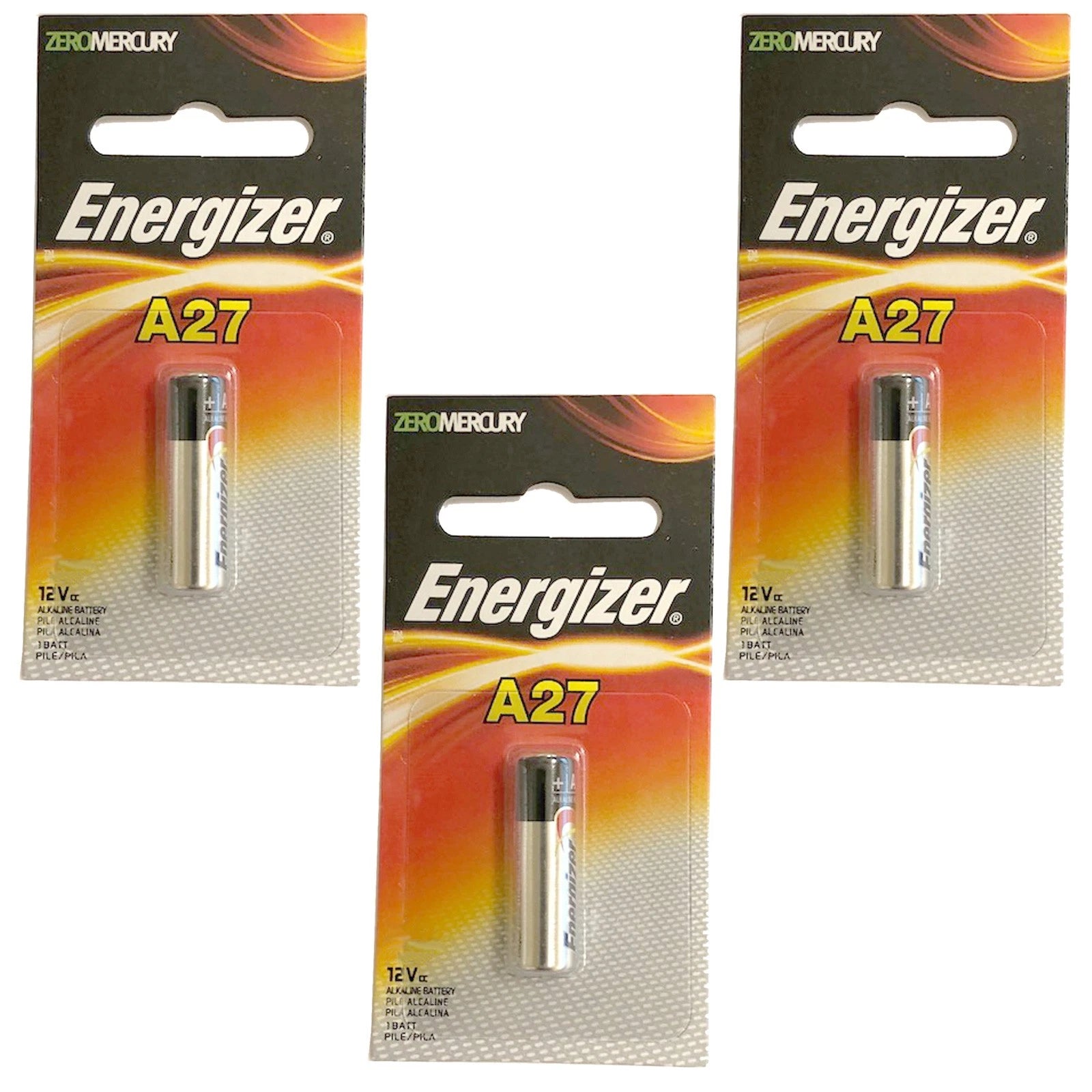 3x A27BP Alkaline 12V Battery A27 G27A MN27 L828
