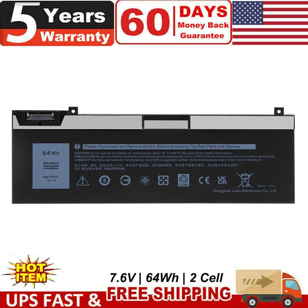 5TF10 Battery For Dell Precision 7730 7740 7530 7540 P34E P74F GHXKY 0RY3F9