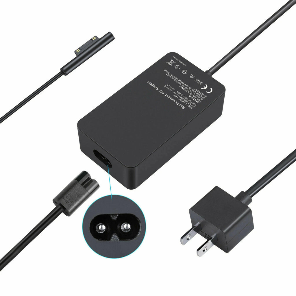 44W Adapter Charger For Microsoft Surface Pro 3 4 5 6 Go Laptop 2 Book / RT/Go