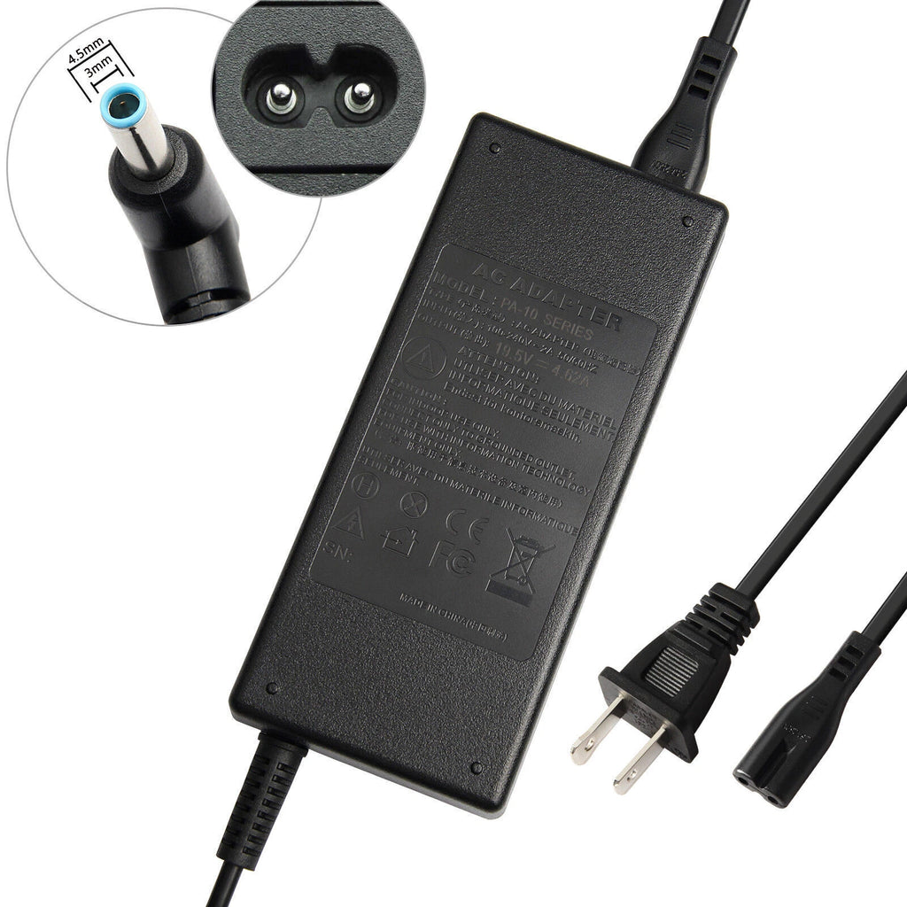 for HP 90W 19.5V Charger 709986-003 753560-004 710413-001 Blue Tip AC Adapter