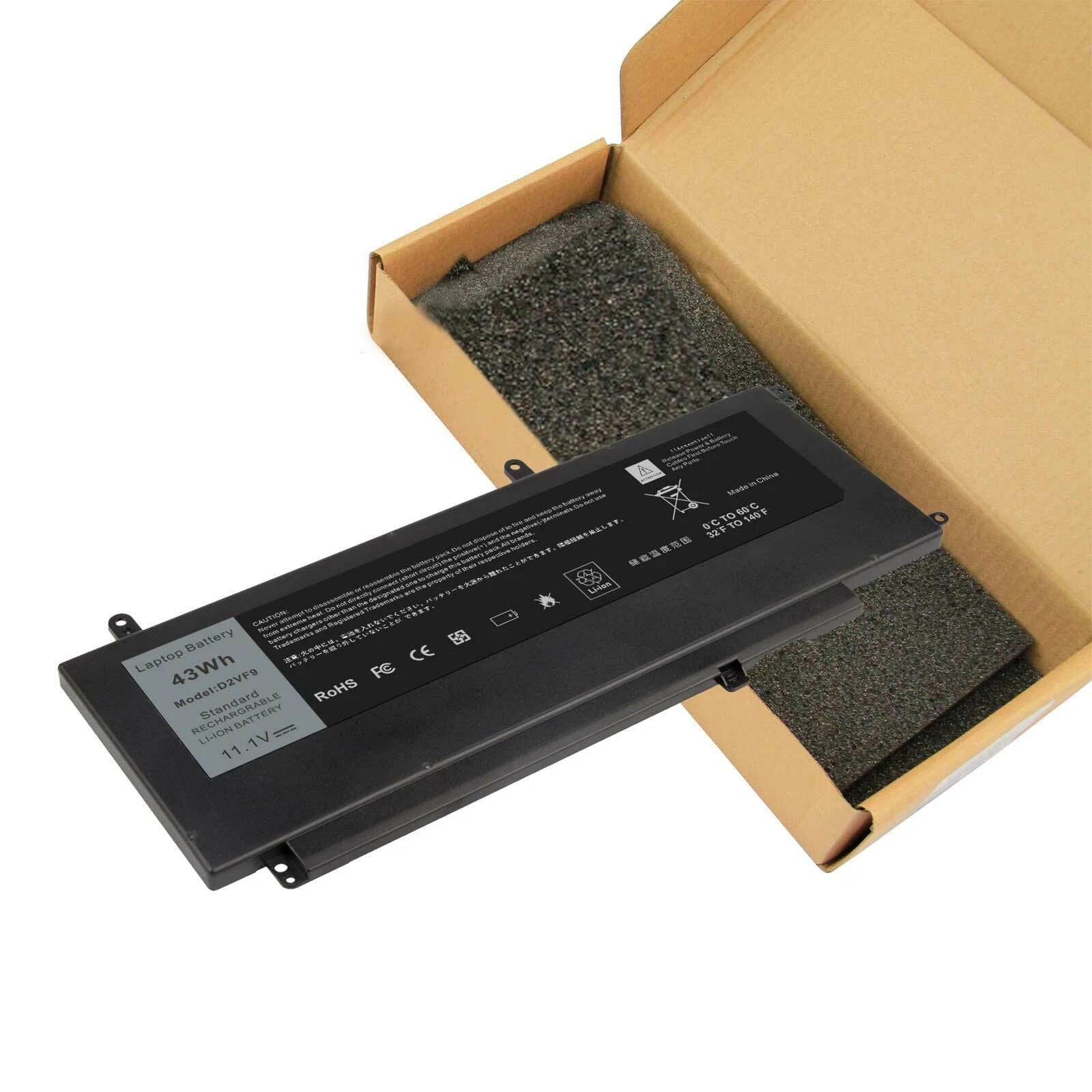D2VF9 PXR51 Battery For Dell Inspiron 15 7547 7548 Vostro 5459 V5459 YGR2V