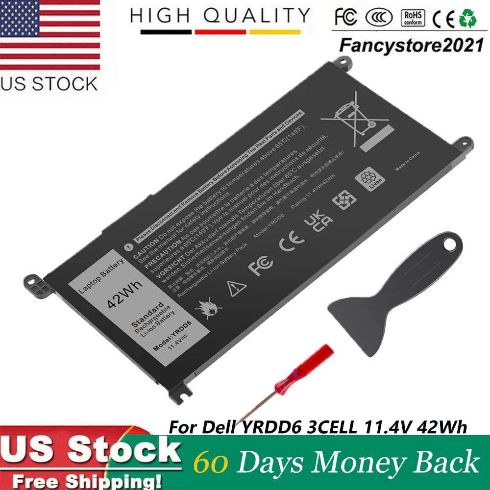 Lot 1-70X YRDD6 Battery For Dell Inspiron 3493 5480 5482 5491 5593 VM732 1VX1H