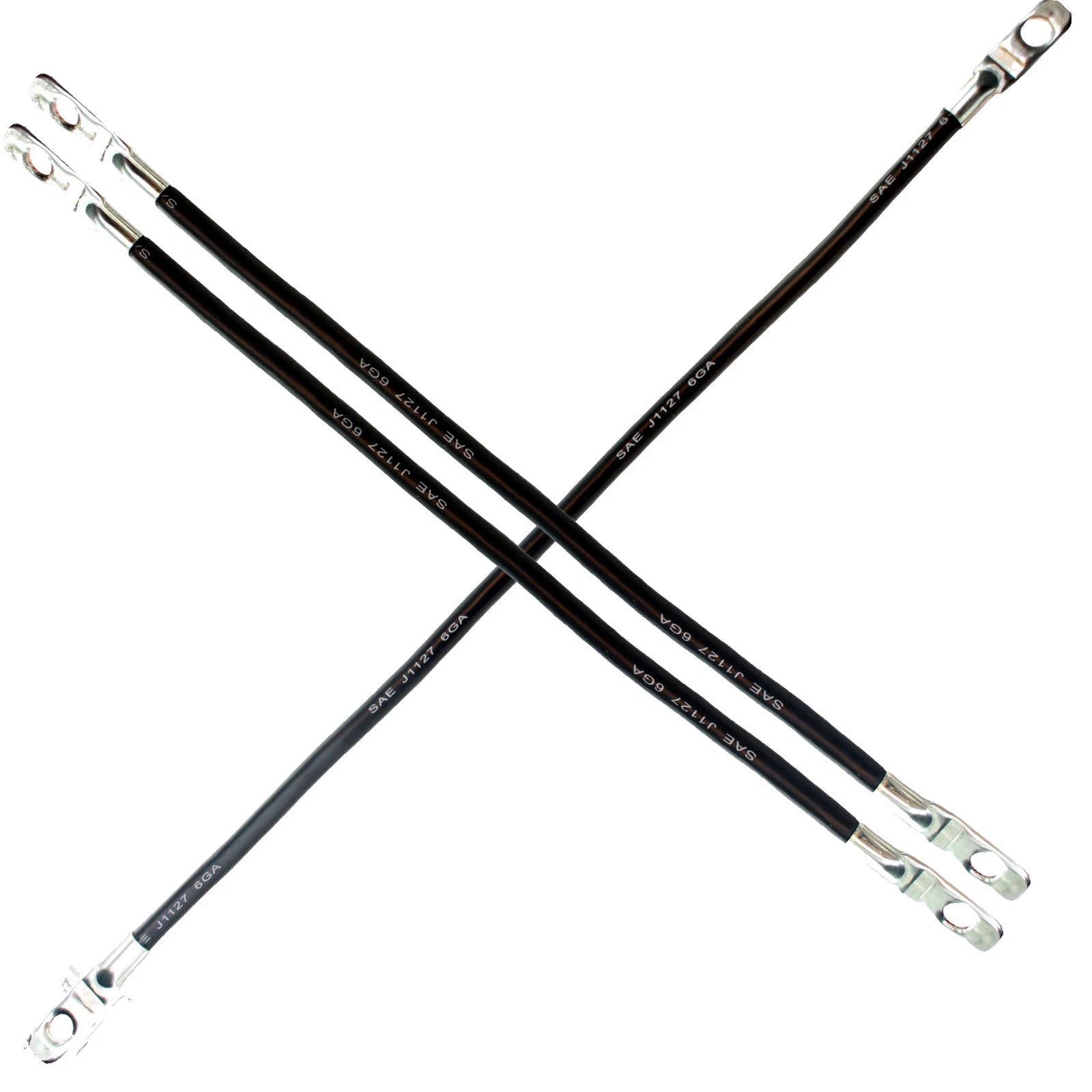 Yamaha Drive 6G AWG (2)12" (1)14" GolfCart Battery Cable Set 5/16" Lug