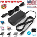 45W65W USB-C Type-C Adapter Laptop Charger For Lenovo/HP/Samsung/Acer Chromebook