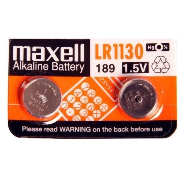 New Maxell LR1130 AG10 189 1130 LR54 Battery Pack 20 pcs Fresh Expire 2020