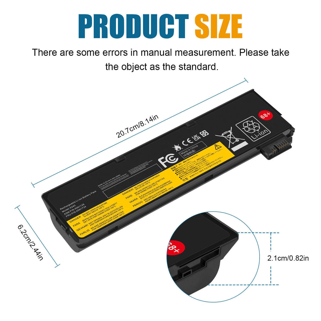48Wh New 68 Battery For Lenovo ThinkPad X240s X250 X260 X270 T440s T440 45N1125