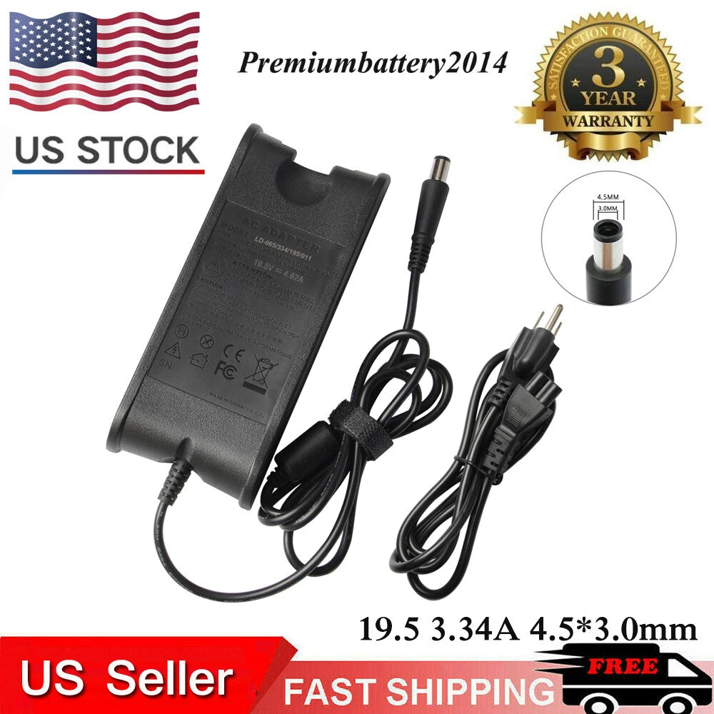 65W AC Adapter Charger for Dell Inspiron 14-3452 14-3458 14-3459 15-3551 15-3552