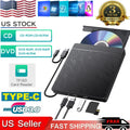 External CD/DVD Drive Player USB3.0 RW Burner ROM Reader Writer SD/TF Slot 2 USB