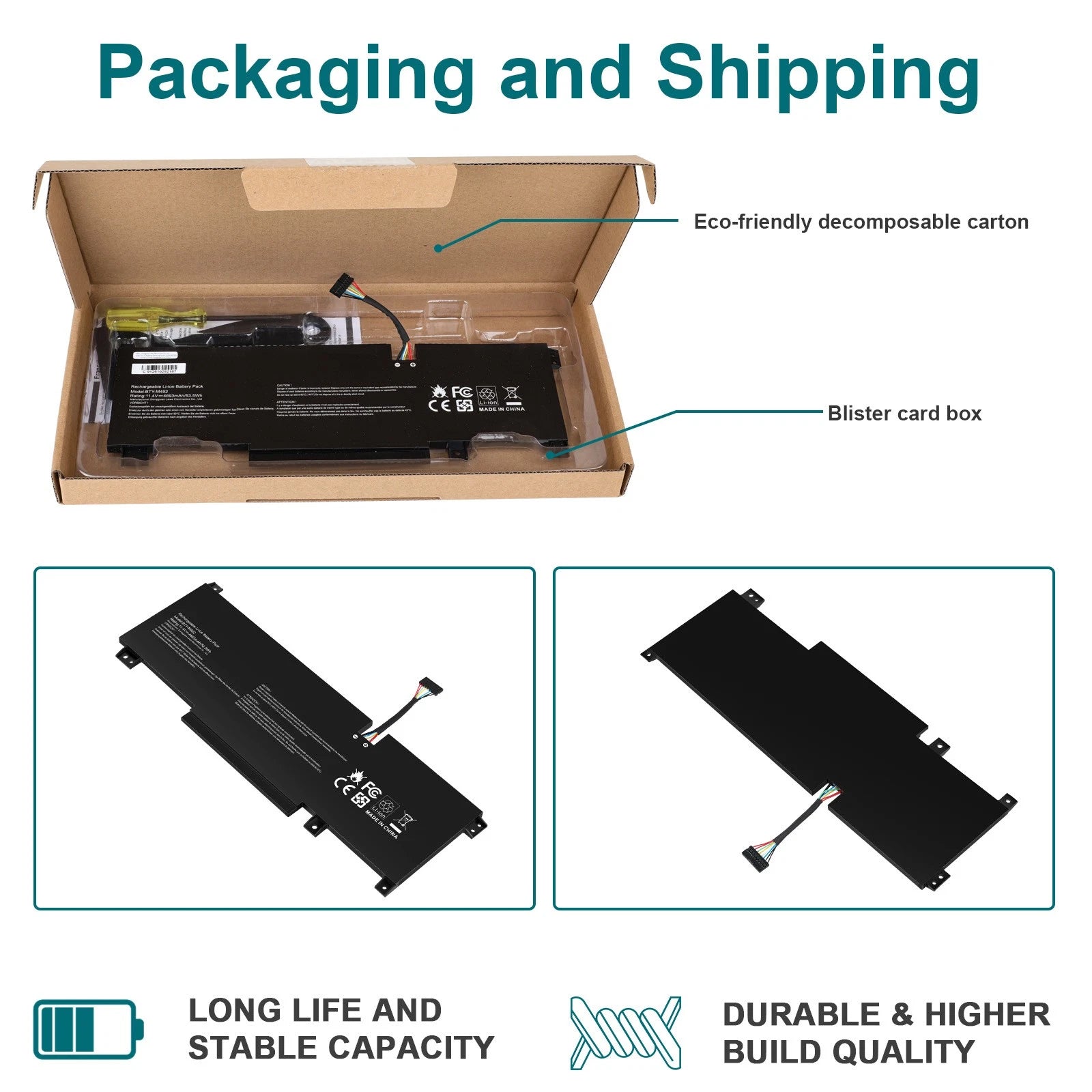 ?BTY-M492 BATTERY FOR MSI PULSE GL66 11UDK-255VN 11UEK-016AU 11UCK-200XPL 53.5WH