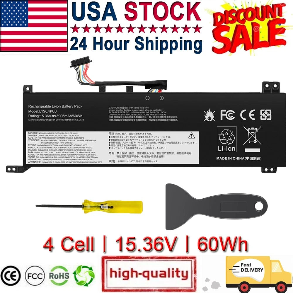 L19C4PC0 L19M4PC0 Battery For Lenovo Legion 5P-15IMH05H 5P-15ARH05H 5-15IMH05H