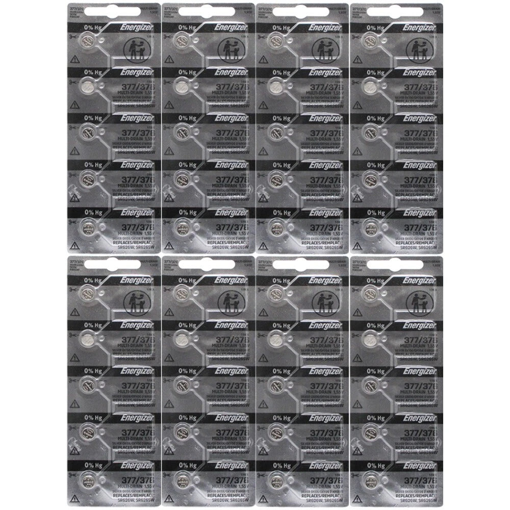 40 Energizer 377 376 SR626 AG4 LR626 LR66 606 SR66 177G4 Silver Oxide Batteries
