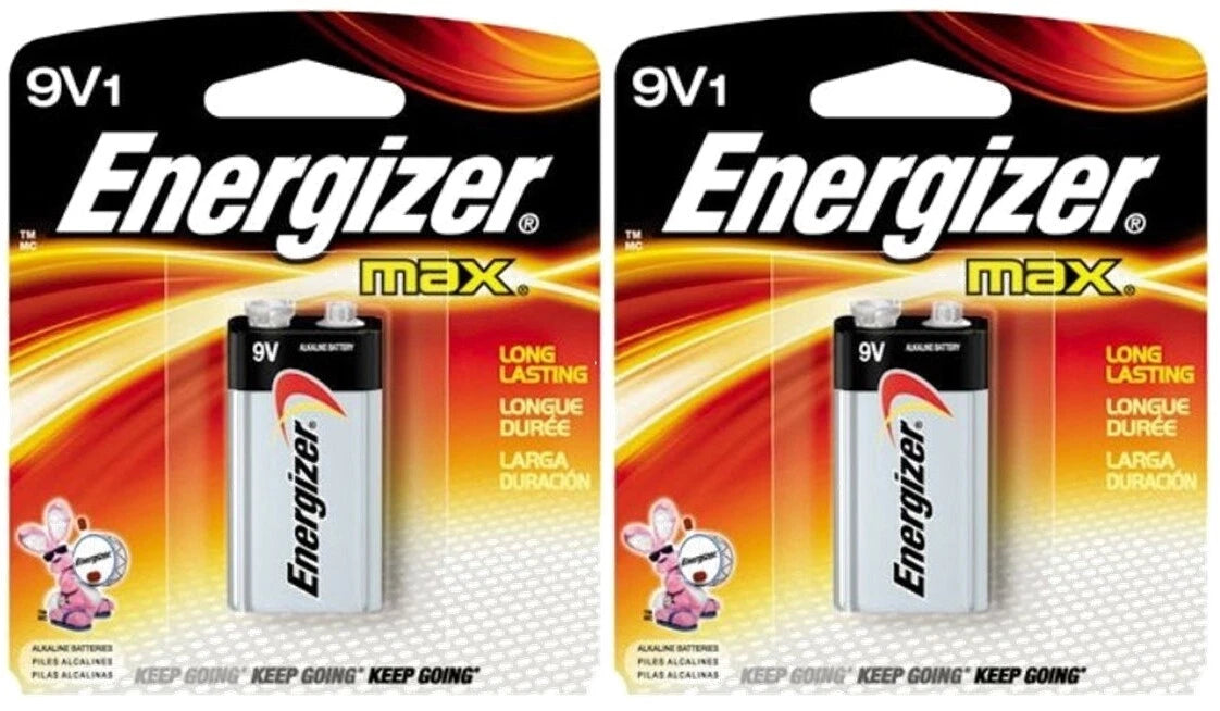 Energizer MAX Alkaline 9 Volt Long Lasting Battery 1 Each (Pack of 3) EXP 2023