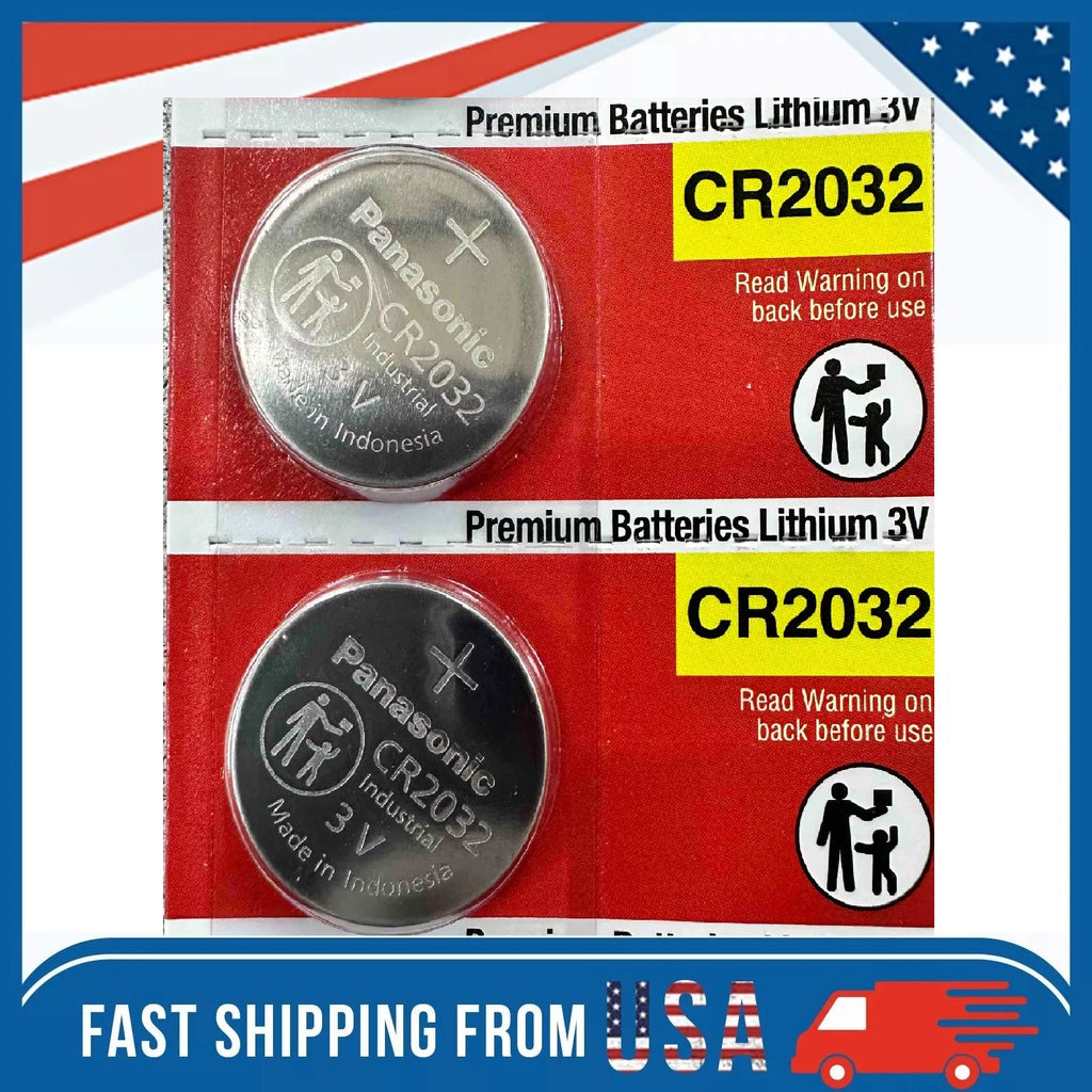 LOT 2-5-10 Panasonic LITHIUM BATTERY 3V CR2032 2032 BR2032 DL2032 Button Cell