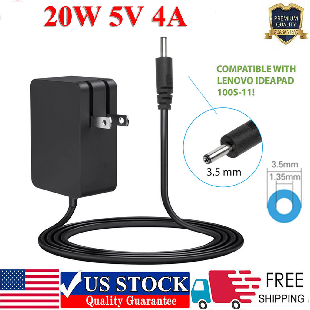 AC Adapter For Lenovo Ideapad 100S-11IBY 80R2 5V 4A 20W DC Power Supply Charger