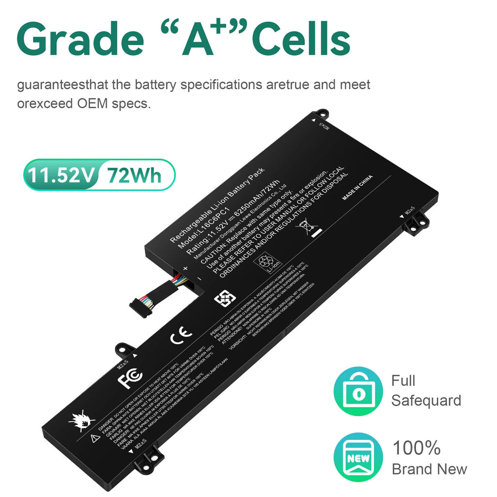 L16M6PC1 L16L6PC1 L16C6PC1 Battery For Lenovo Yoga 720-15 720-15Ikb 720-15Ikb