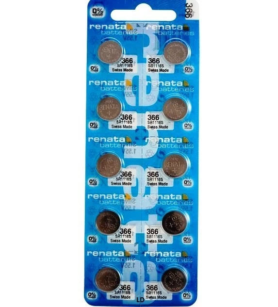 366 RENATA SR1116SW 366 SR1116S WATCH BATTERIES New Authorized Seller