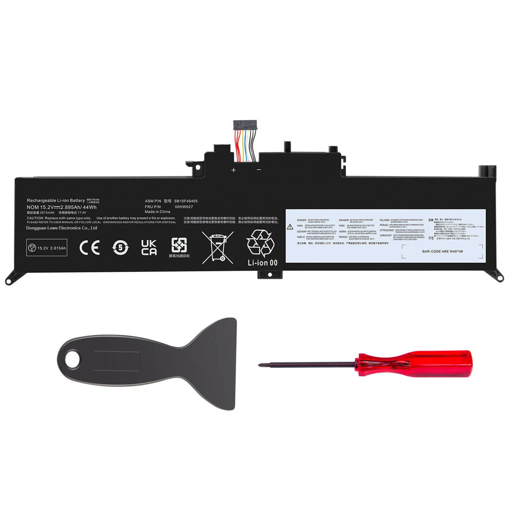 For Lenovo Battery for ThinkPad X380 Yoga, X260 370 X380 01AV432 00HW027 51Wh
