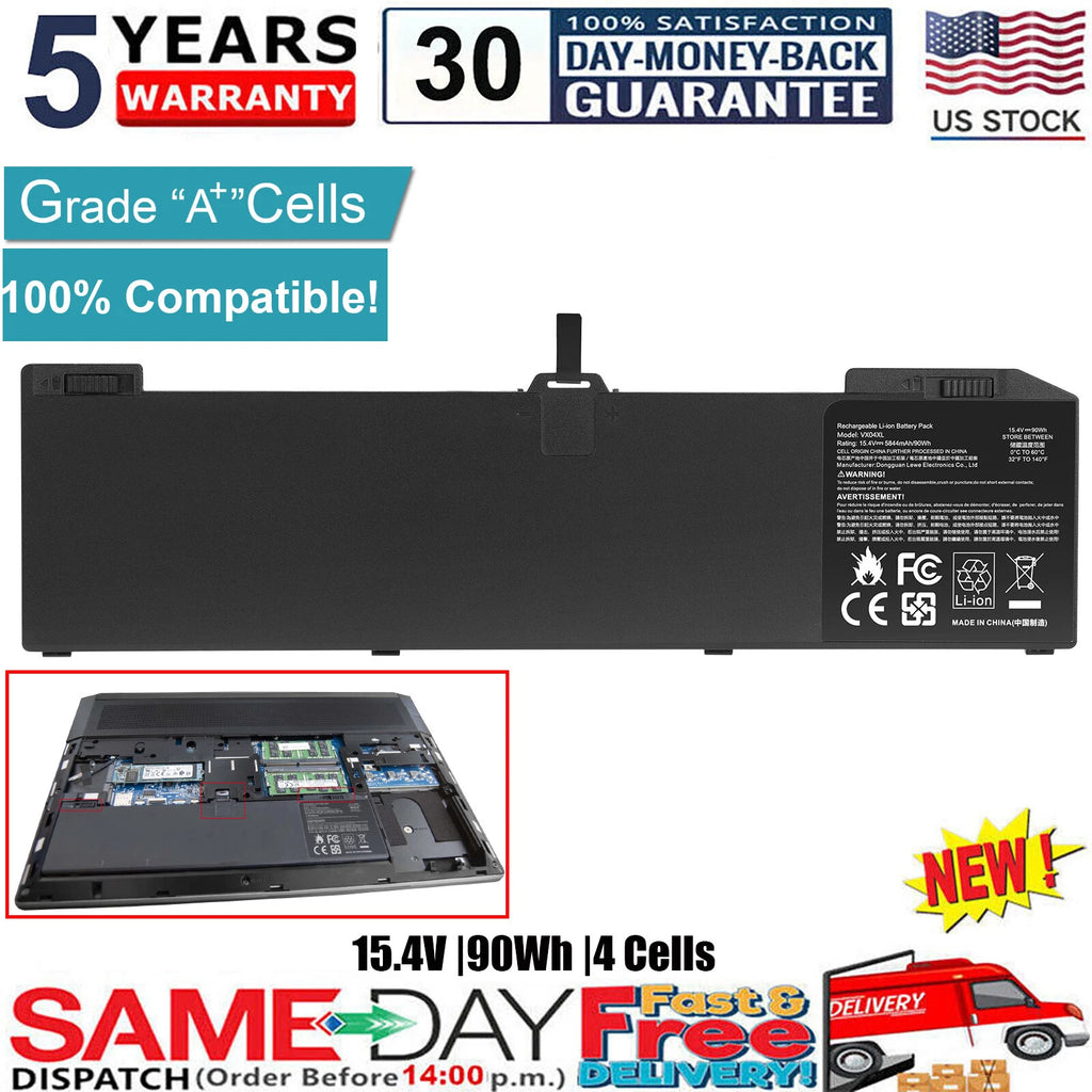?VX04XL battery for HP ZBook 15 Workstation G5 G6 HSN-Q13C L05766-855 90Wh 15.4V