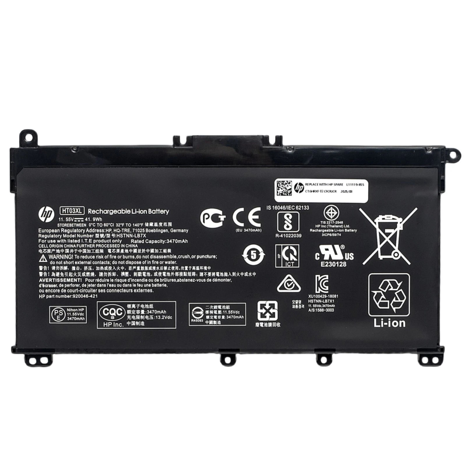 Genuine HT03XL Battery For HP Pavilion 15-DA 15-DB 15-DW 15-DY L11119-855 OEM