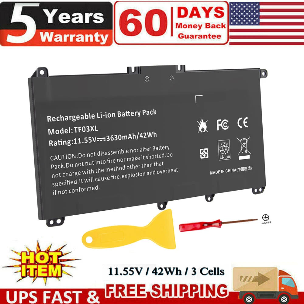 ?TF03XL Laptop Battery for HP Pavilion 15-CD HSTNN-LB7J HSTNN-LB7X 920070-855 PC