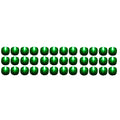 Submersible Waterproof Battery LED Tea Light ~ Wedding Decoration~Green ~ 36 Pac