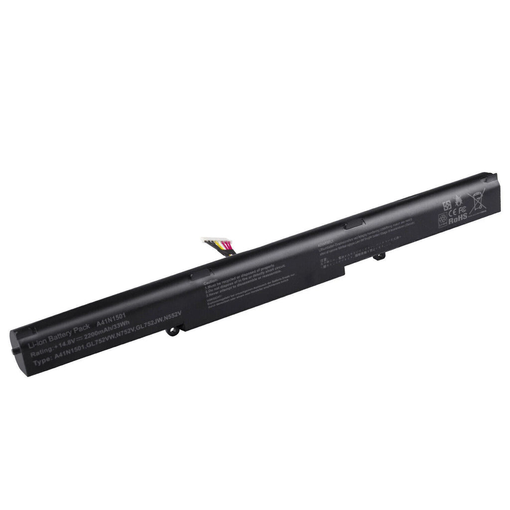 A41N1501 A41LK9H Battery For ASUS ROG GL752VW G752VW N552V N552VX N752V Notebook