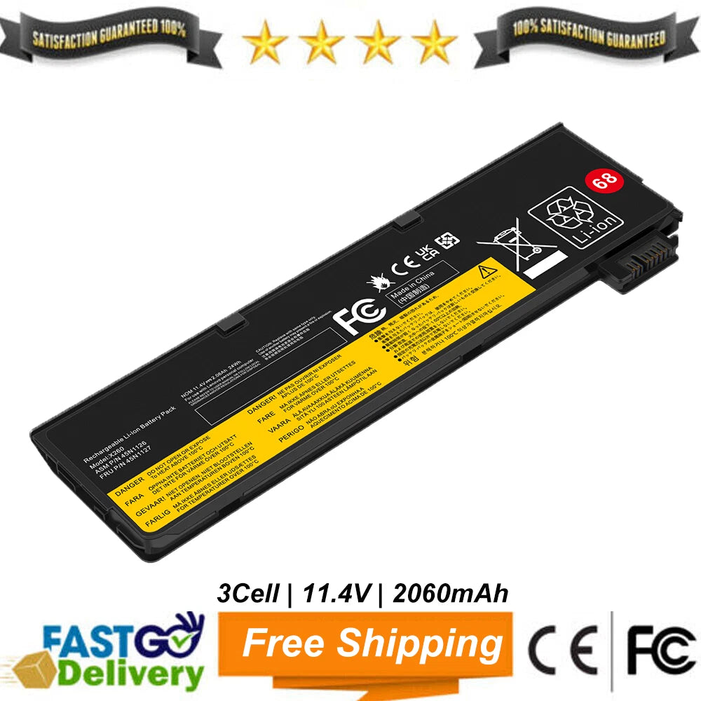 X240 Battery for Lenovo ThinkPad X250 X260 X270 T440 T450 T460 L450 L460 NEW