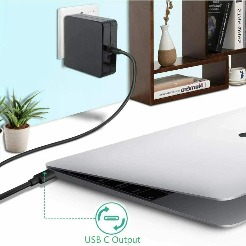 45W USB-C Charger for Asus Chromebook CX1 CX1700 Power Supply AC Adapter Cord