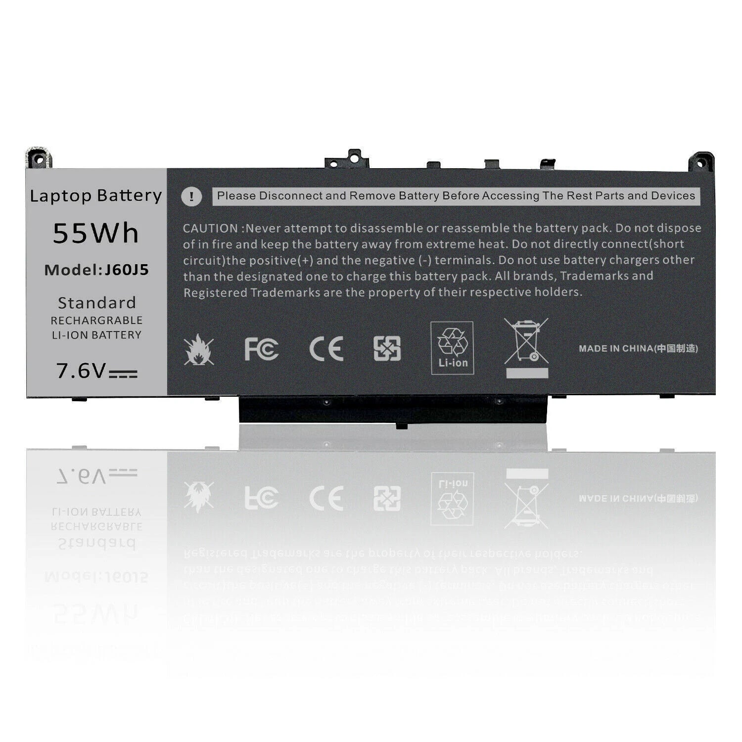 E7470 E7270 Battery for Dell Latitude E7470 E7270 7470 7270 J60J5 7.6V-55Wh