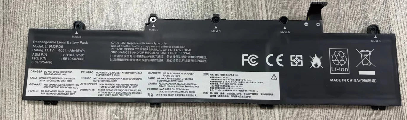 ?L19C3PD5 L19D3PD5 L19M3PD5 Battery For Lenovo ThinkPad E14 Gen 2 20T6 20TA 45Wh