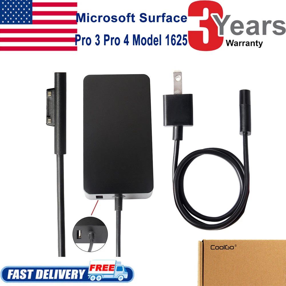 New 36W for Microsoft Surface Pro 4 1625 A1625 AC Adapter Charger RC2-00001