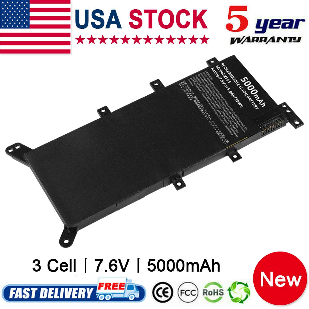 Battery for Asus X555 X555LA X555LD F555 X555LN X555L A555 X556 Laptop 5000mAh