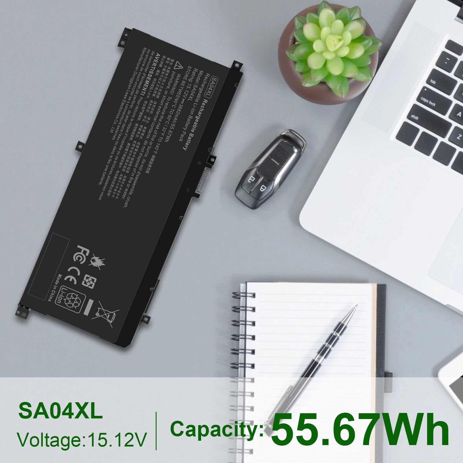 NEW SA04XL Laptop Battery For ENVY X360 15DR L43248-AC2 L43267005 HSTNN-OB1G