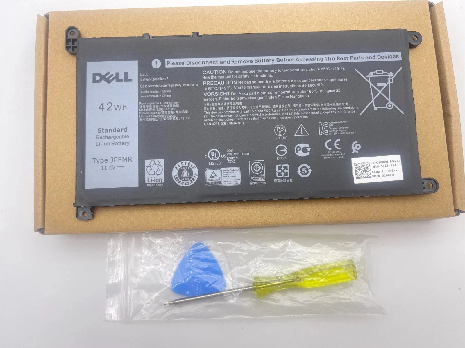 Genuine JPFMR Battery for Dell Chromebook 3100 3400 2-in-1 5488 5493 5593 OEM