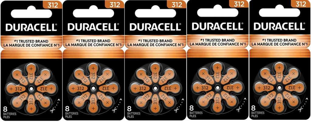 Duracell Hearing Aid Batteries Size 312 - Fresh Exp-2028 (32 - 240 Batteries)