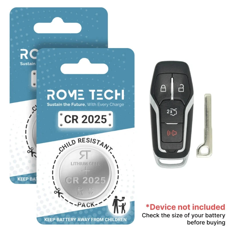 Key Fob Battery Replacement for Ford Fusion 2021 2020 2019 - 2007 1 or 2 Pack