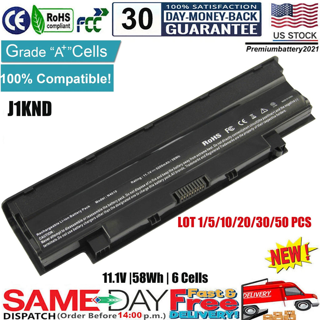 ?LOT J1KND Battery For Dell Inspiron N7010 N7110 N5010 N5110 N5030 N4010 N4110