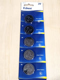 5 pc Tcbest CR2450 Battery 3V Lithium Coin Cell DL2450 Expire 12/2028