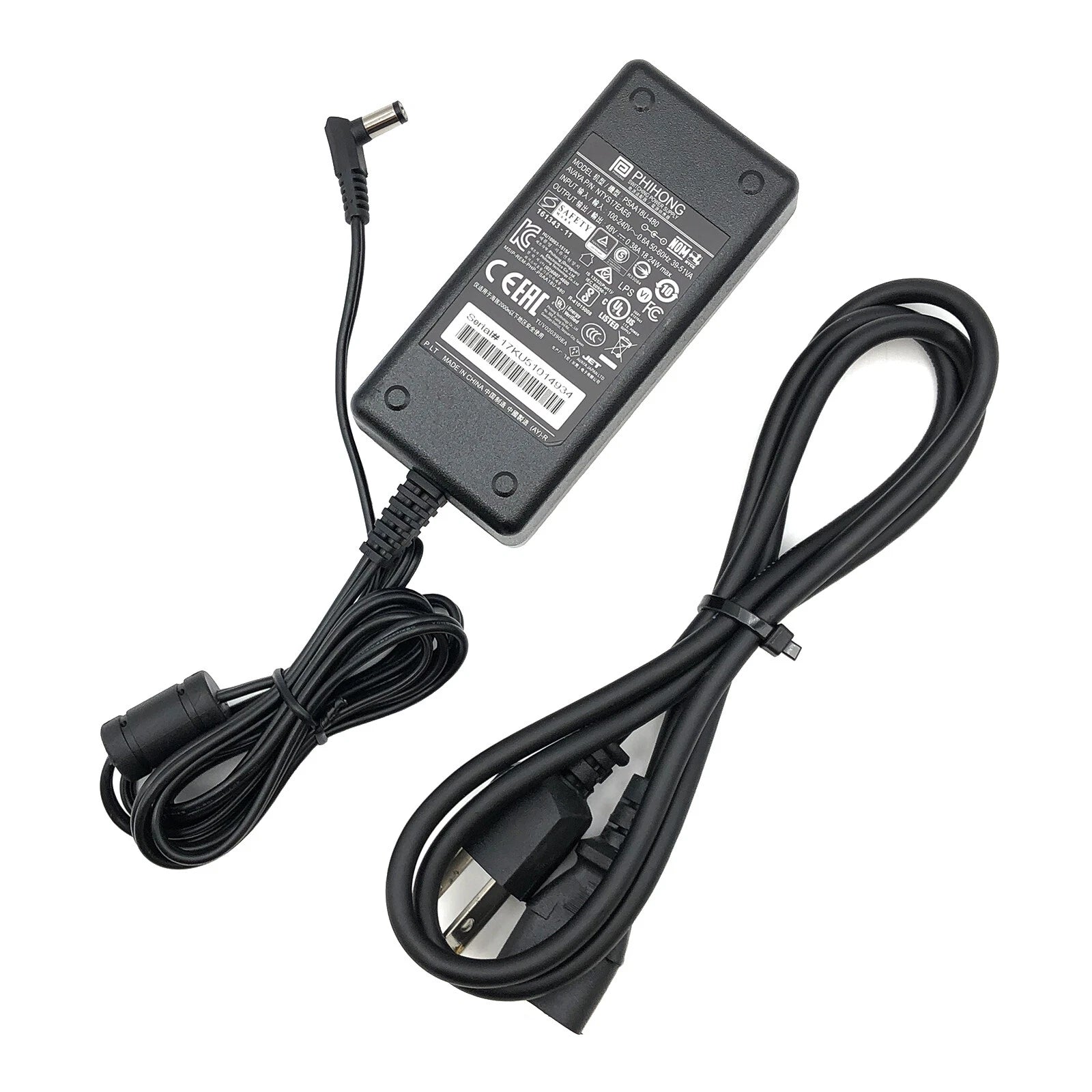 NEW Genuine Phihong PSAA18U-480 Switching Power Supply Adapter 48V 0.38A 18W
