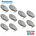 10x CR-2032/GUN 3V Lithium Coin Battery Horz 3 Pins Tab Config Memory